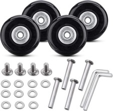 Set of 4 Luggage Suitcase Replacement Wheels Repair kit 50x18mm
