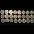 Lot of 24 1964 90% Silver Roosevelt Dimes $2.40 Face Value - Scarce - Lustrous