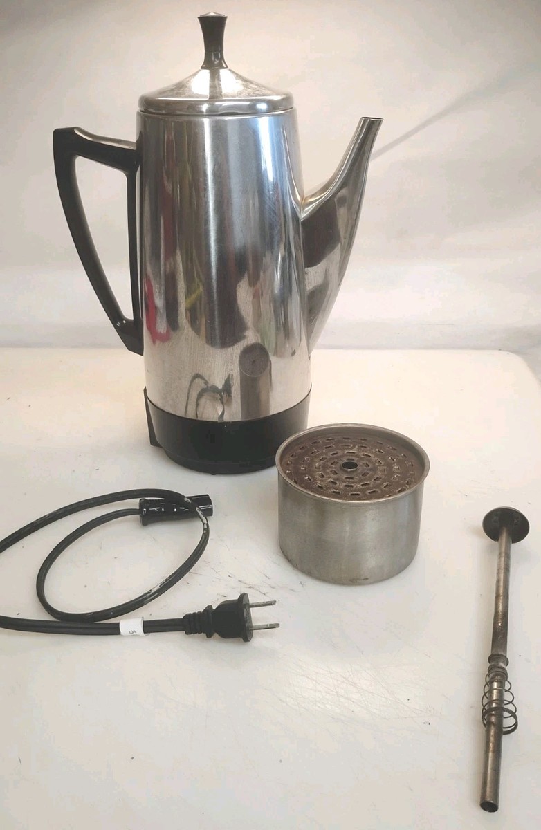 Vintage Presto #0281105 Electric Coffee Percolator 12 Cup