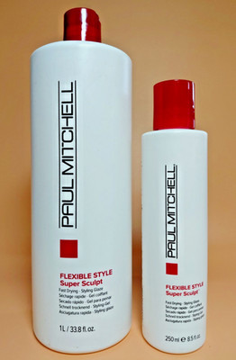 Paul Mitchell Flexible Style Super Sculpt Styling Glaze 33.8 oz + 8.5 oz Set
