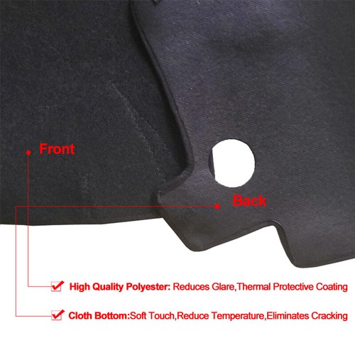 Car Inner Dashboard DashMat Cover Mat Carpet For Audi A3 8V 2014- 2018 2019 2020 - Picture 7 of 8