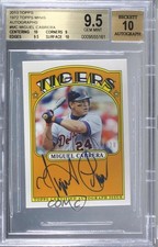 2013 Topps 1972 Minis 7/10 Miguel Cabrera #TMA-MC BGS 9.5 GEM MINT Auto d1f