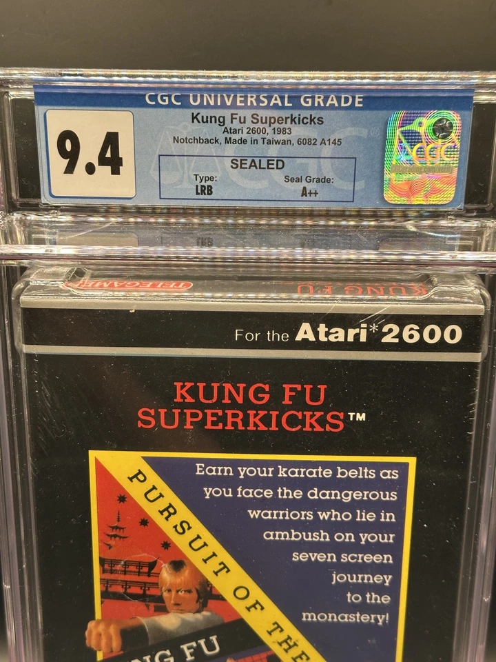 Kung Fu Superkicks (Atari 2600 1989) CGC 9.4 A++ New Factory Sealed Chuck Norris - Image 4 of 4