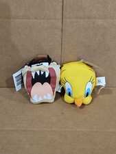 Looney Tunes Bean Bag Heads Taz Tasmanian Devil, Tweety 1997 Play By Play Tags