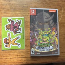 Teenage Mutant Ninja Turtles: Shredder's Revenge (NS ,2022) TESTED!  W/stickers