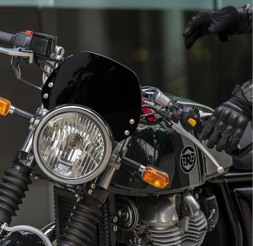 "BLACK PAINTED INSTRUMENT COWL" FIT FOR ROYAL ENFIELD INTERCEPTOR 650 & GT 650 - Picture 4 of 6