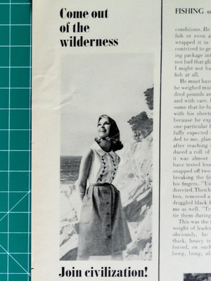 Vintage 1964 Ad Join Civilization With Tampax Come Out Of The Wilderness