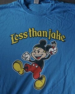 Vintage LESS THAN JAKE BAND T SHIRT A CIRCUS OF OUTCASTS AND IDIOTS