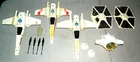 VINTAGE 1978 KENNER STAR WARS SW SHIP VEHICLE SPACE PARTS LOT X WING TIE FIGHTER