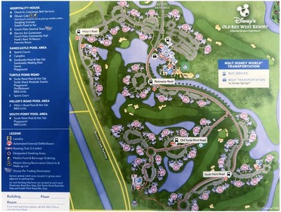 2026 Walt Disney World Old Key West Resort Map WDW - New - Free Shipping