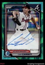 2024 Bowman Chrome Draft Aqua Lava Refractor Cam Caminiti 1ST ROOKIE AUTO 56/199