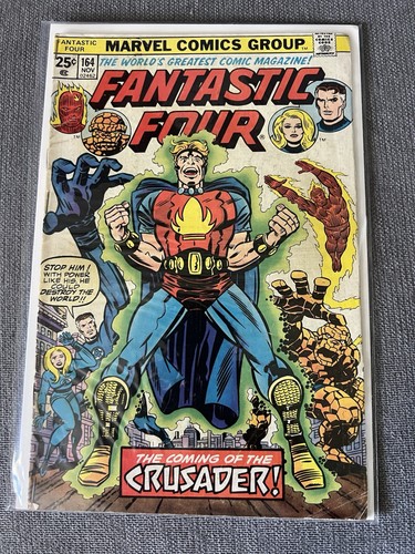 Fantastic Four 164 Marvel Comic Book 1975 First Crusader