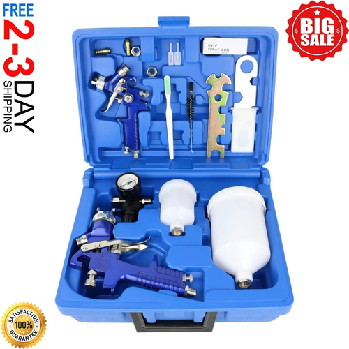 HVLP 6800B - Pistola pulverizadora de 1,3 mm sin taza de lavado y