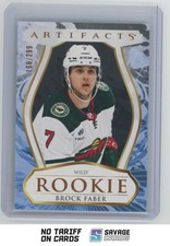2023-24 Upper Deck Artifacts Copper Brock Faber RC /299 #189 Minnesota Wild