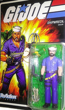 Gi Joe SHIPWRECK Reaction figures 2023 super7 g i retro complete 1985 design moc