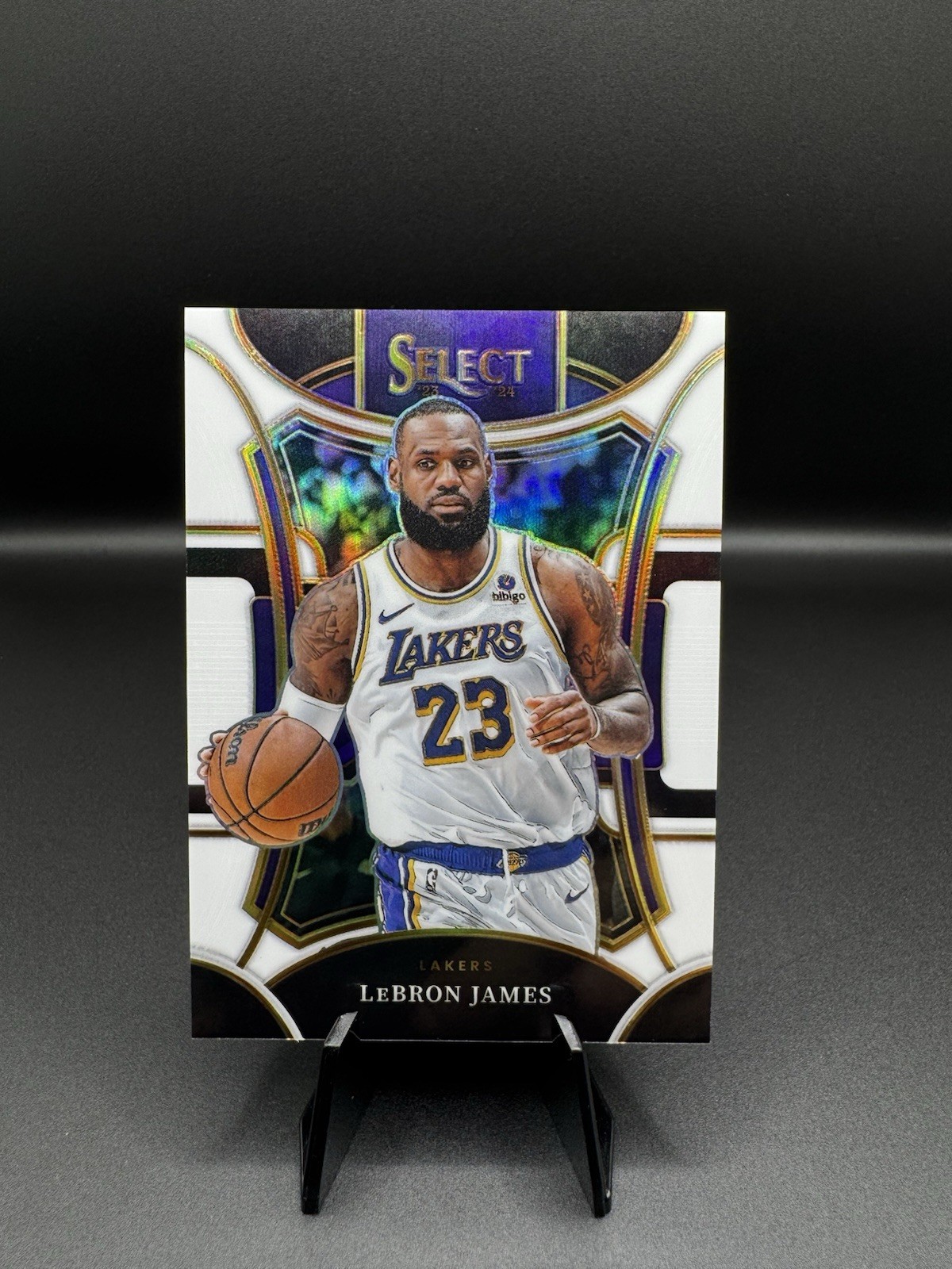 2023-24 Panini Select - Mezzanine Level LeBron James #335 White Prizm /149