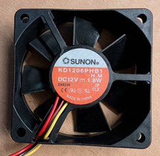 Sunon KD1206PHB1 H.M 60mm x 15mm DC12V Server Cooling Fan 3-Wire