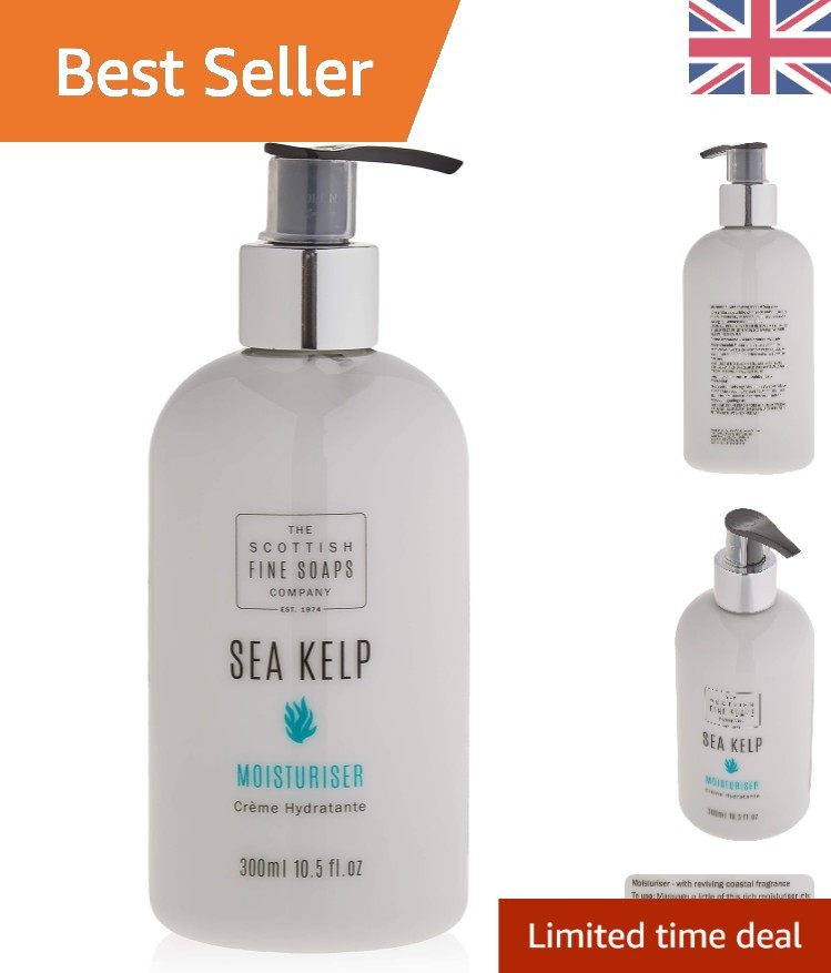Luxurious Sea Kelp Moisturiser 300ml with Almond Oil for Silky, Hydrated Skin