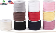 Bias Tape Double Fold 1/4 Inch, Double Fold Bias Binding Tape 18 Yards per Roll