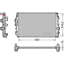 Denso DRM01009 Kühler Motorkühlung für ALFA ROMEO GIULIA 952