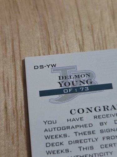 2004 Upper Deck Ultimate DELMON YOUNG RICKIE WEEKS Dual Autograph /25 Auto SP - Picture 7 of 10