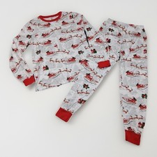 PJ PLACE PAJAMAS SLEEPWEAR ADULT MEN OR WOMEN'S XS/TP SET SANTA SLEIGH