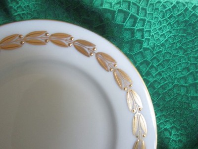 LENOX PLATE ANTOINETTE GOLD BORDER 6 1/4'' BREAD & BUTTER UNUSED GREAT CNDTN