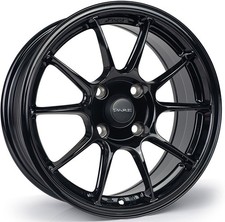 Alloy Wheels 15" Dare MS1 Black Gloss For Mazda 2 [Mk2] 07-14
