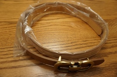 PERSAMAN NEW YORK Made In Italy Leather Double Gold Buckle Belt NWT NWT WOMEN main image 3