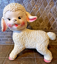 Vintage 1961 Lamb Toy Sun Rubber Co. 10 Tall