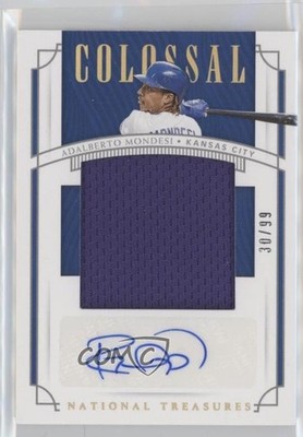 2019 Panini National Treasures Holo Gold 30/99 Adalberto Mondesi #CS-AM Auto 1u6