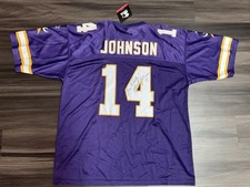 Starter Vintage Brad Johnson #14 Signed Minnesota Vikings Jersey 2XL NWT No COA