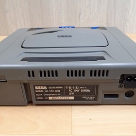 Japanese SEGA SATURN Console with 2 controllers, 5 Games tested working