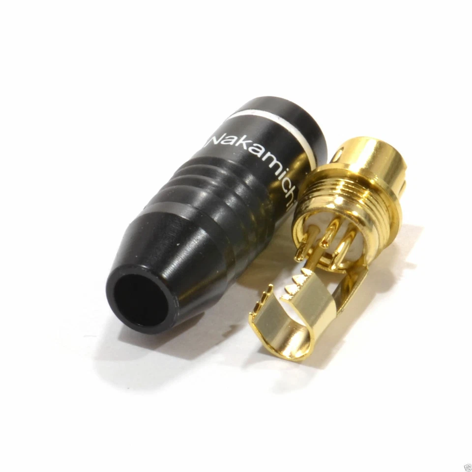 HQ Vergoldet Verbindungen S-VIDEO SVHS Metall Stecker 4 Polig Lot - Bild 2 von 2