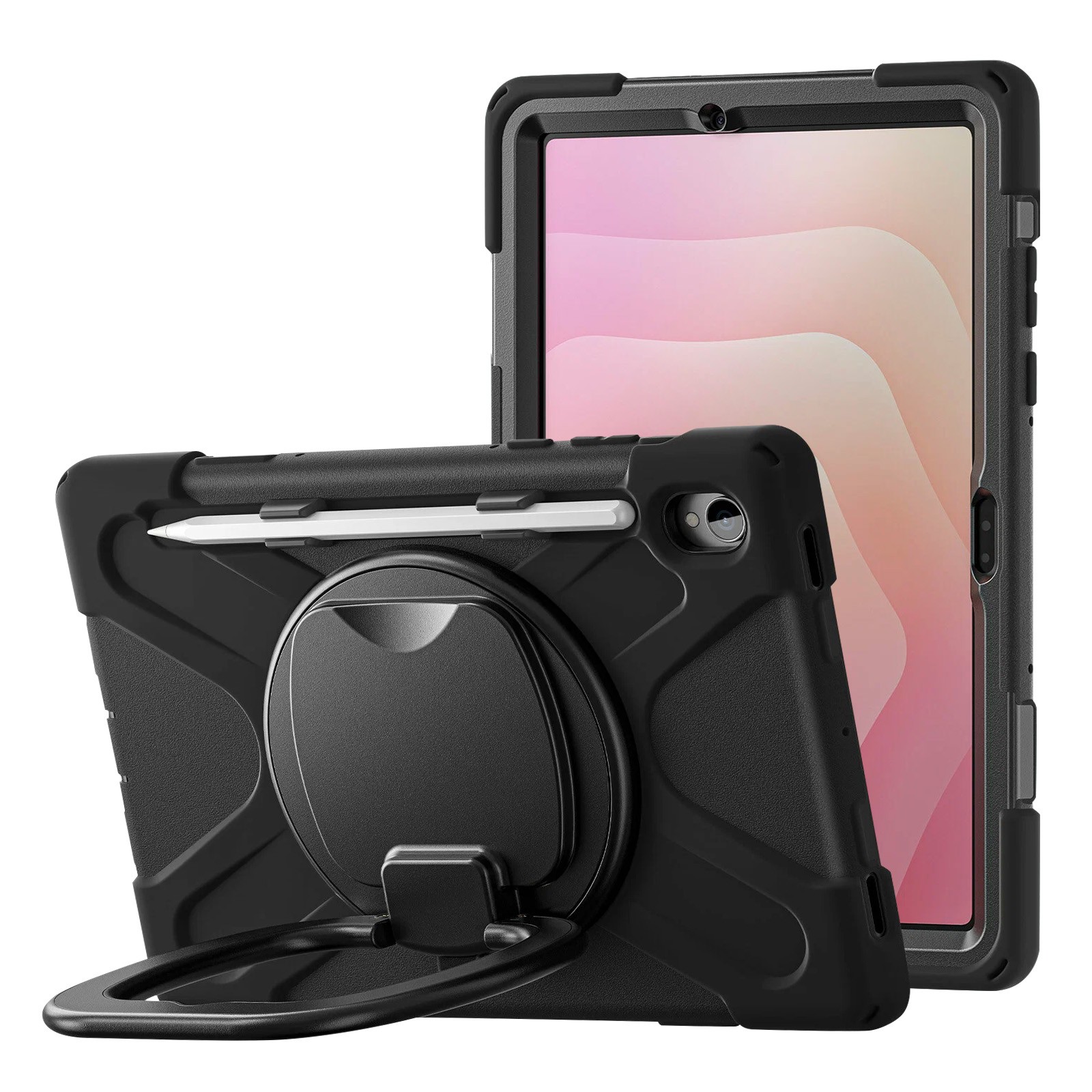 Coque Galaxy Tab S11 Protection Antichoc avec Support Rotatif et Compartiment S Pen