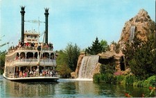 Mark Twain River Boat Disneyland California CA Vintage Postcard KF12