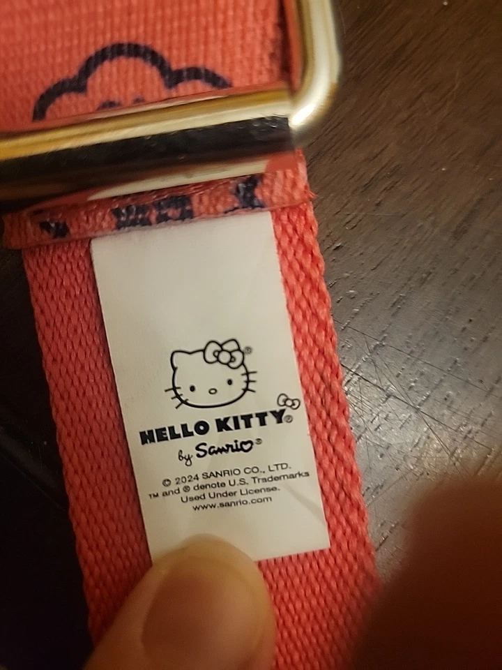 Nuevo cinturón con logotipo de Hello Kitty ROSA para niñas talla única para la mayoría de 30,5 pulgadas Foto 3 de 3