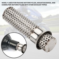 2in 51mm Motorcycle Exhaust Muffler Pipe Silencer Baffle Insert Db Killer Silver 2in 51mm Motorcycle Exhaust Muffler Pipe Silencer Baffle Insert Db Killer Silver