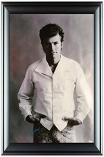 Clint Eastwood Signed Framed 24x36 Canvas Vintage Young Photo Print ACOA