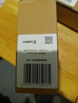 Delta WASP Spitfire Red - HT 0,4mm Cartridge UVP 190£ - 24V