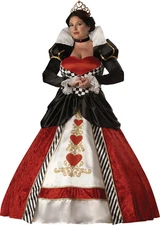 Women's Queen Of Hearts Costume - In Character Costumes Adult Medium