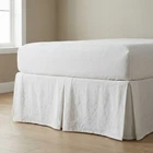 Linen Dust Tailored Bed Skirt. Twin Full Queen King 100% European Flax