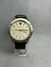 Versace Theros Automatic VEDX Diamond Dial Watch - Clear Back