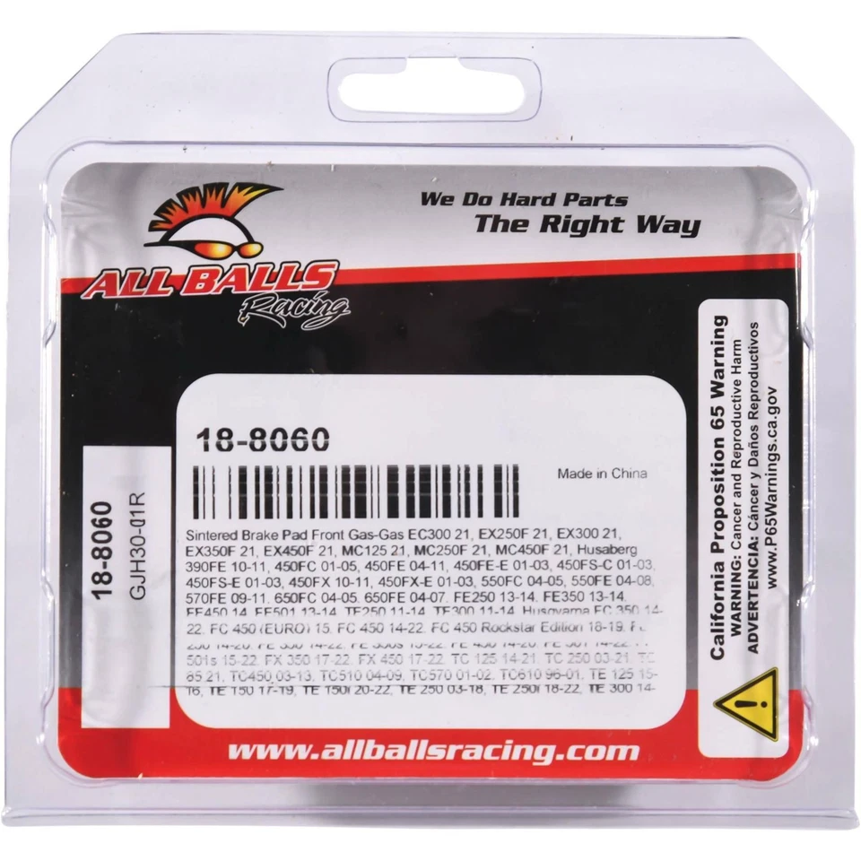 Pastillas de freno sinterizadas - delanteras para KTM/Husqvarna/gas gas/Sherco/Husaberg 18-8060 Foto 4 de 4