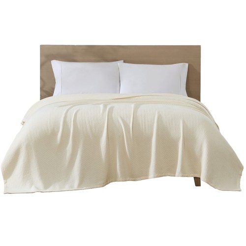Coperta 100% cotone biologico tessuto diagonale spina di pesce comfort tutte le stagioni 90x90 - Foto 10 di 17