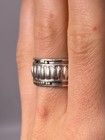 Lagos Caviar Sterling Silver & 18K Yellow Gold Ring Size 7 — photo 2