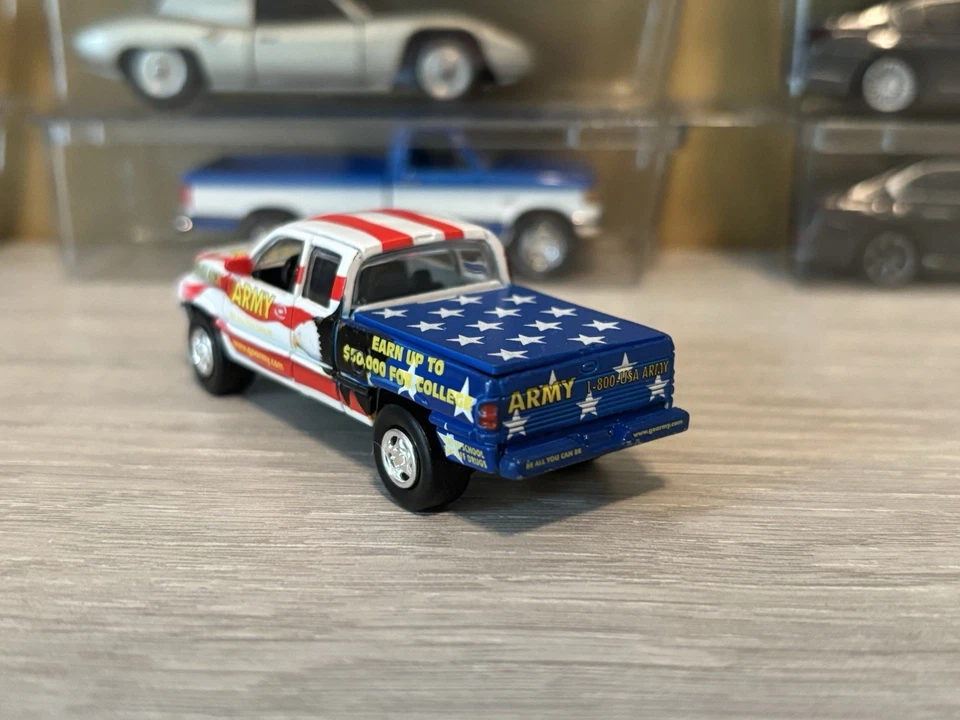 Johnny Lightning 1:64 1994-2001 Dodge RAM 1500 армия США промо после 9/11 как новый - Изображение 3 из 4
