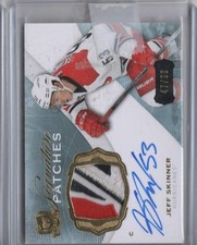 2014-15 UPPER DECK THE CUP JEFF SKINNER SIGNATURE PATCHES AUTO #47/99 HURRICANES