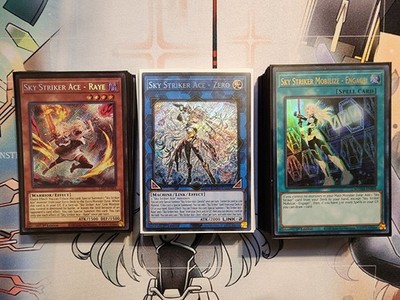Sky Striker Ace Yu-Gi-Oh Complete Deck/Extra plus Playmat/Sleeves/Box