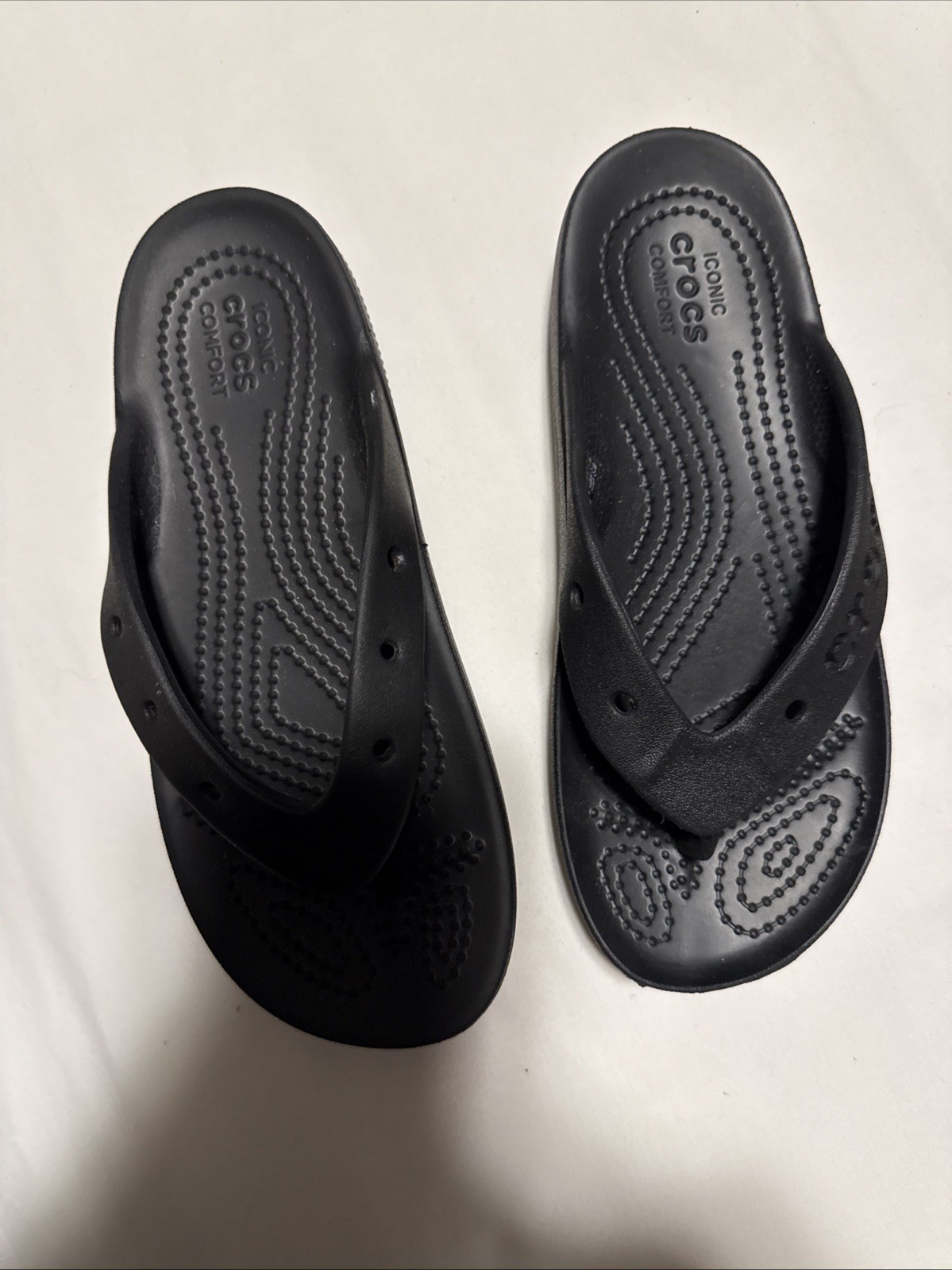 Crocs Women's Classic Platform Flip Flops Size 4W 207714 Comfort Sandals-image